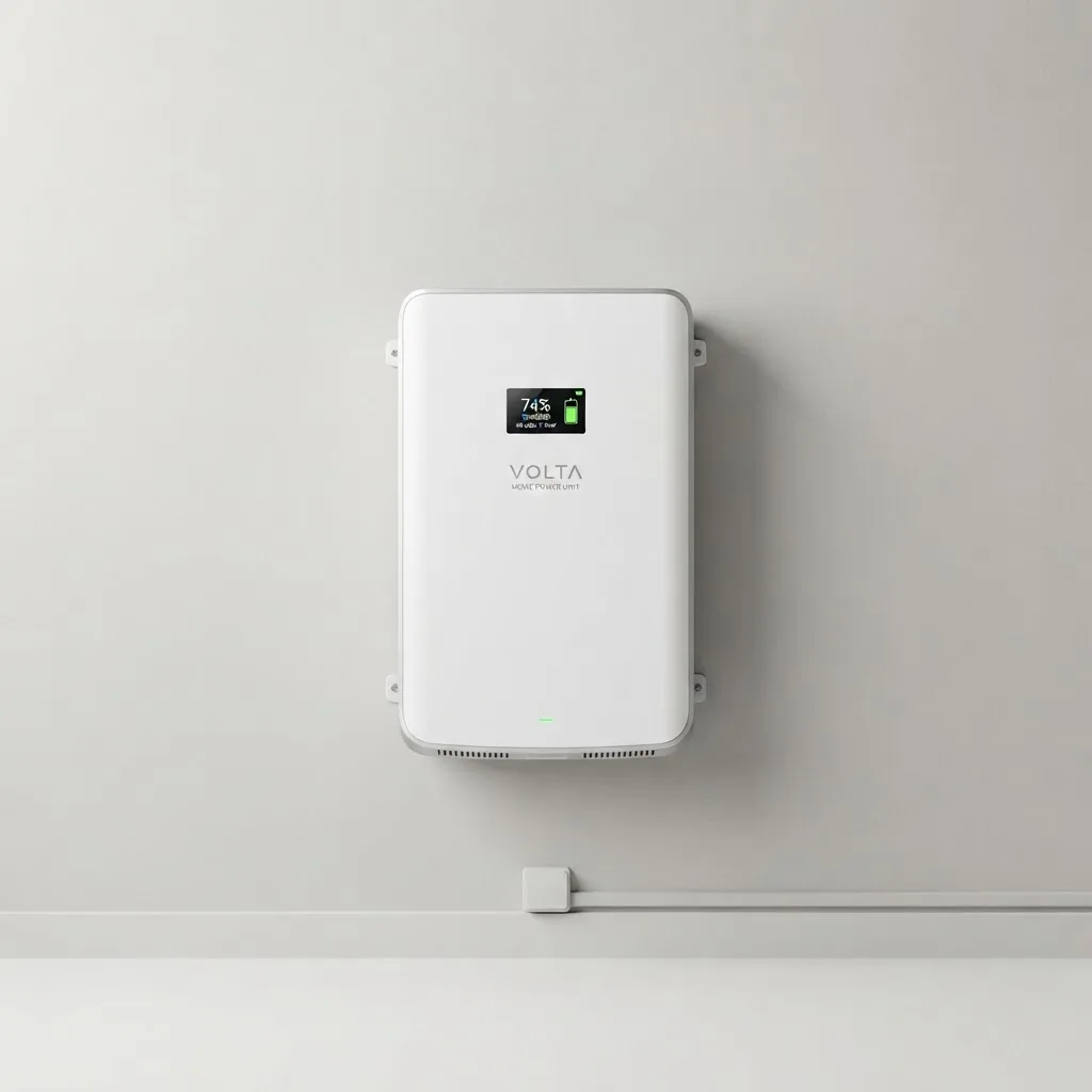 Wandgemonteerde thuisbatterij